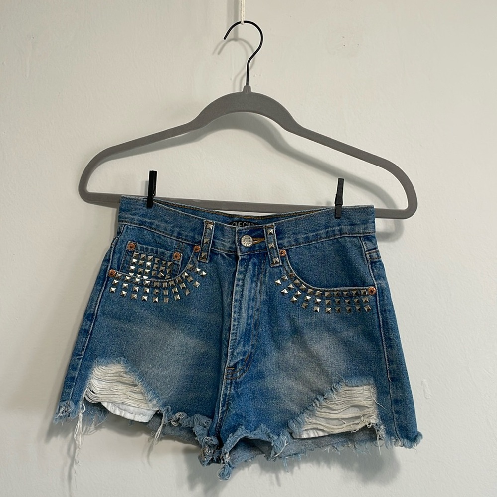 Studded Love Culture Jean Shorts